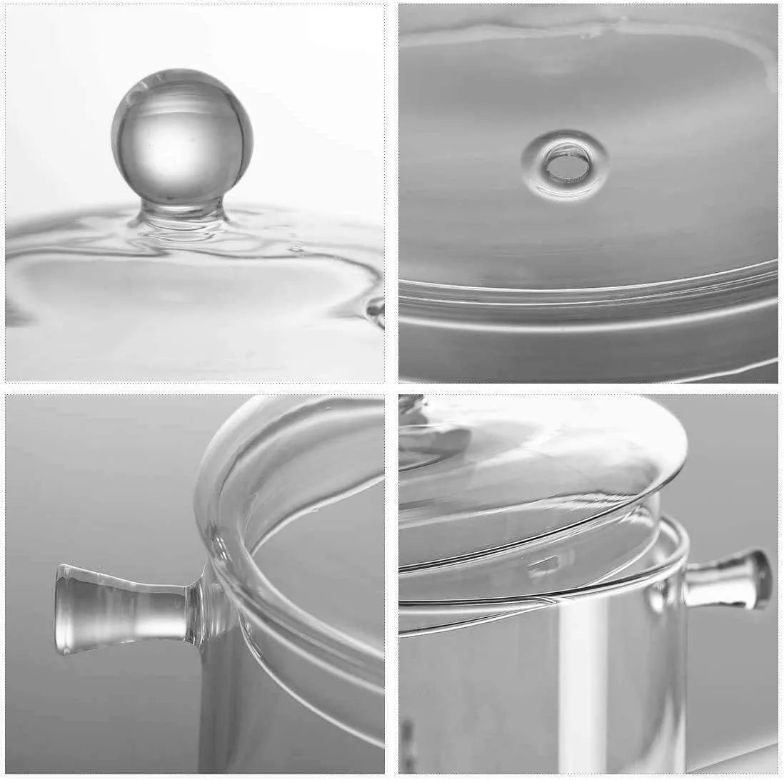 Pote de Vidro Brosilicato Transparente