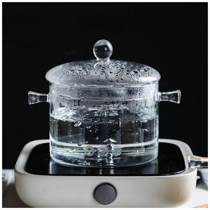 Pote de Vidro Brosilicato Transparente